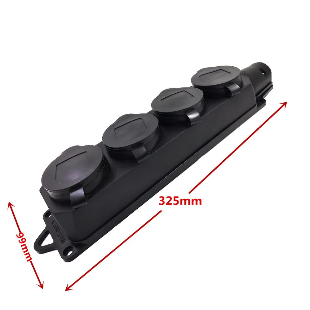 com cabo ip44 tomada de superficie 16a 250v tomada 4 saidas 02