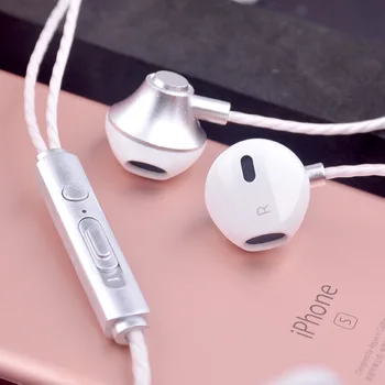 

Metal alloy high-grade smart tuning with wheat phone listening to songs in-ear earphones