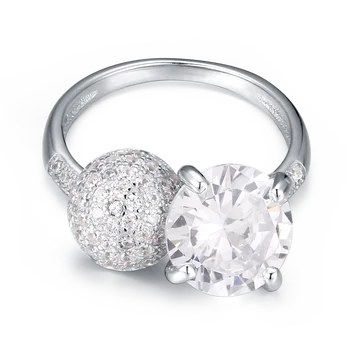 

Fahmi 2020 New Popular 100% 925 Sterling Silver Love Heart Ring1-9High Quality Original Jewellery For Women Party Wedding Gift