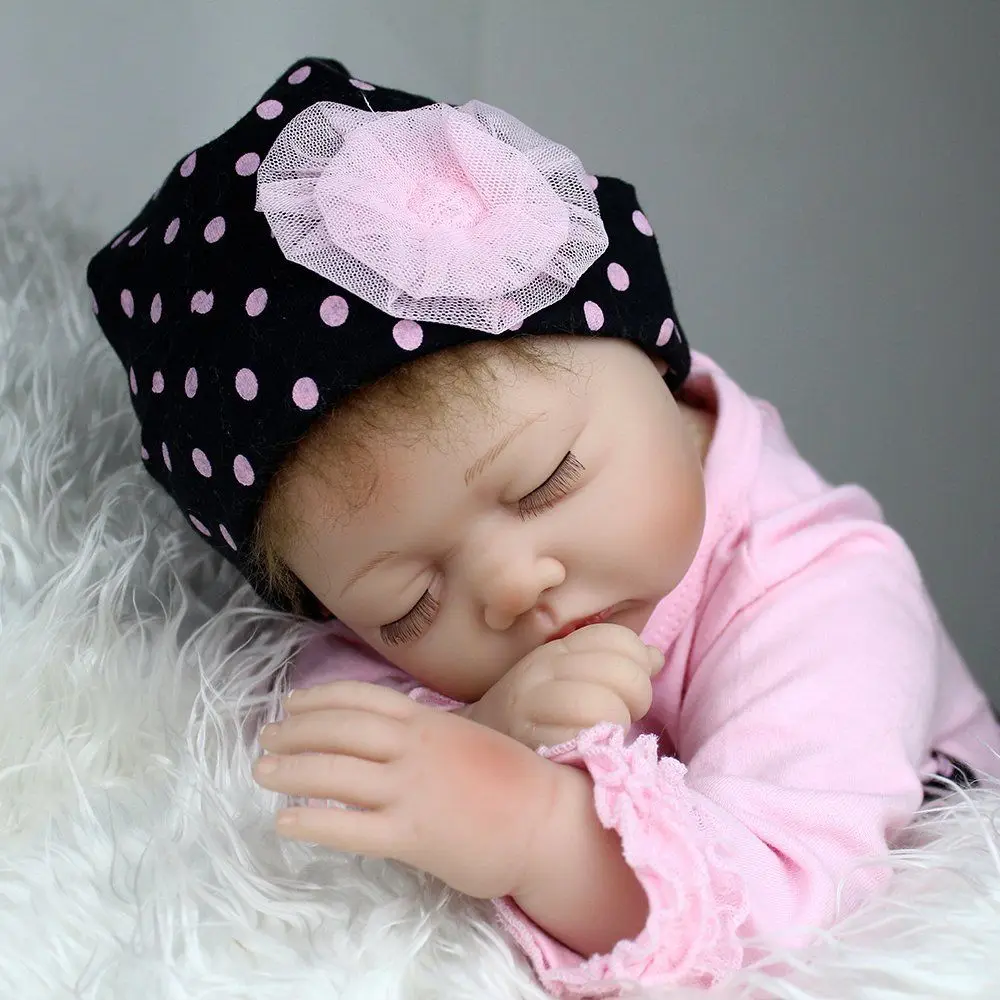 Спящие куклы для маленьких девочек 2" ручной работы, настоящие Bebe Reborn, Силиконовые Реалистичные подарки, Игрушки для маленьких девочек, игрушки для детей