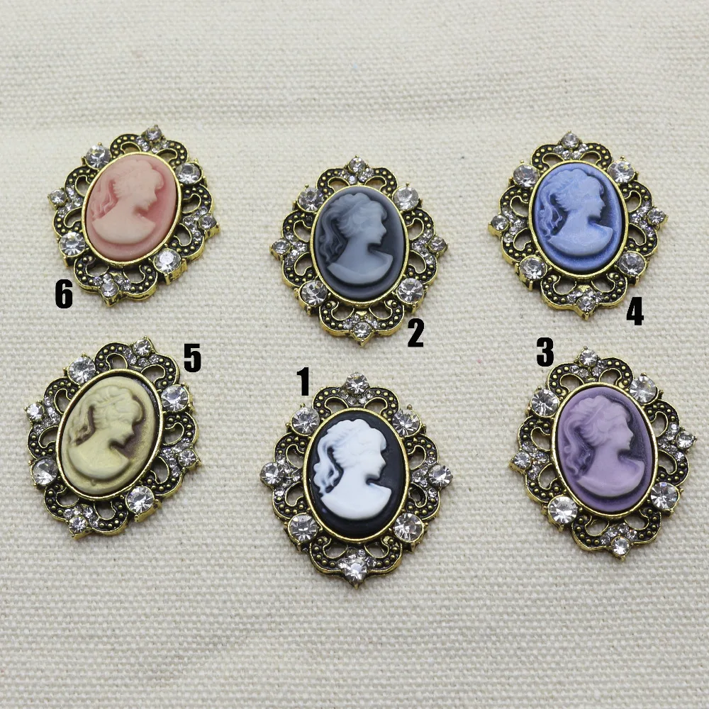 

New 5 pcs /lot Alloy Decoration Wedding Back Flat Rhinestone Button Fashion Flower Shaped Metal Accessories DIY Button