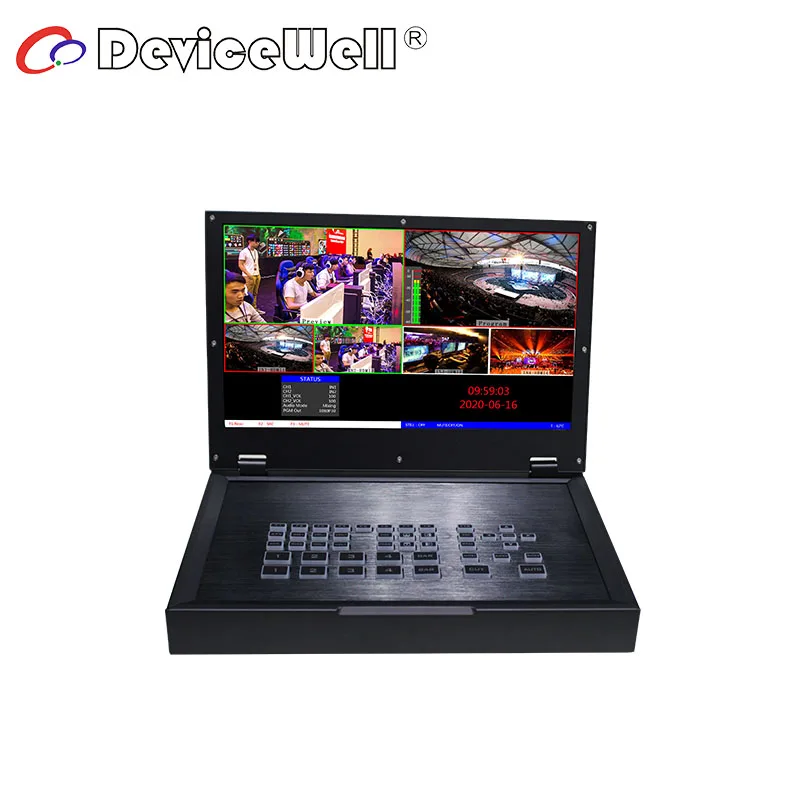 DeviceWell HDS 9125 ó, ޴ 5 ä ġ ȭ , ̺  LCD ÷, 4 HDMI, 1 DP Է , HDS9125