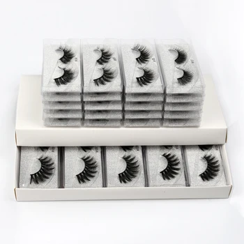 

LANJINGLIN 20/30/50/100 pairs bulk faux mink lashes 3d fluffy false eyelash extension natural long wholesale eyelashes 3d makeup