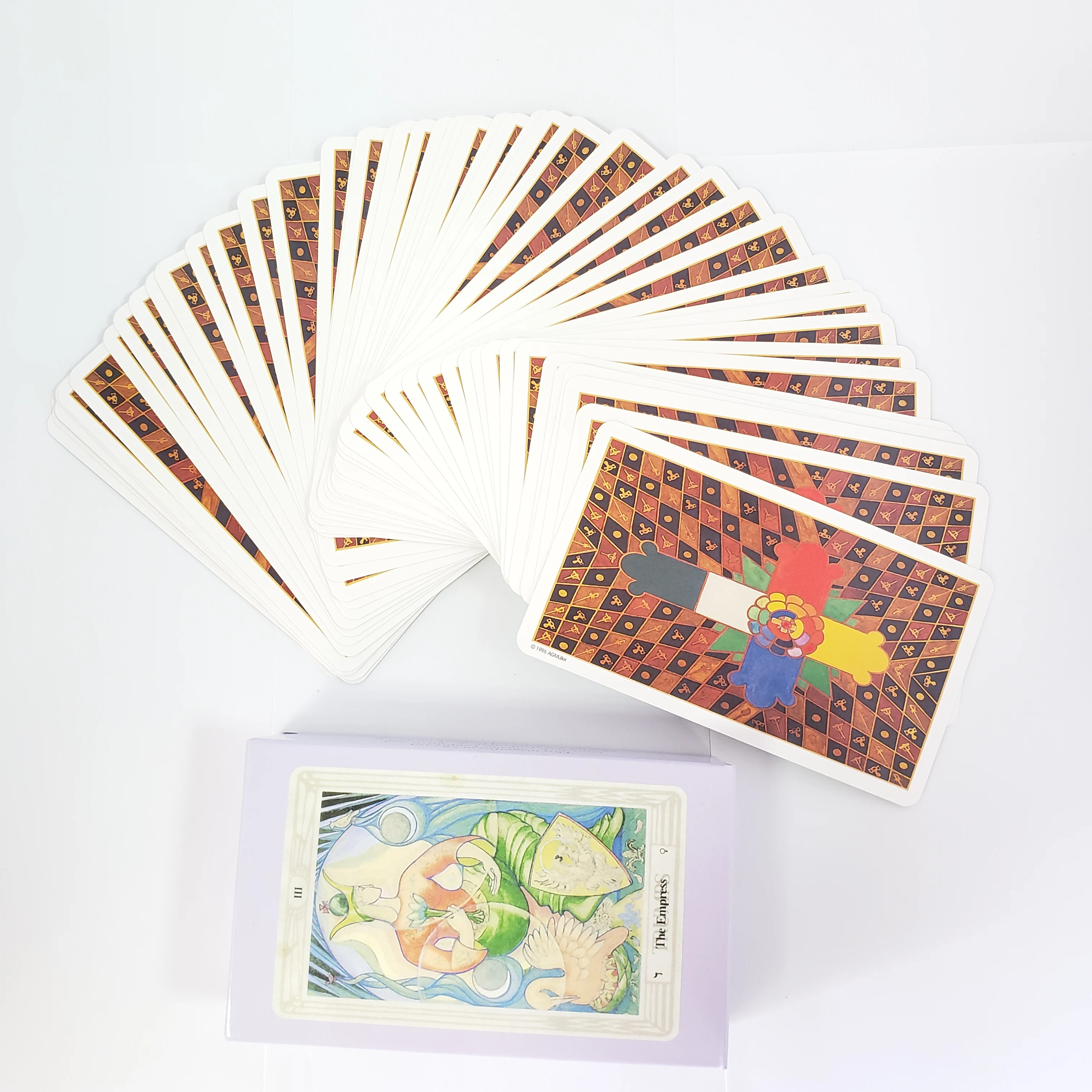 

78 Cards/set Of Thoth Tarot Card Divination Board Game Card Sets Full English Outdoor Game Toys Development Brain