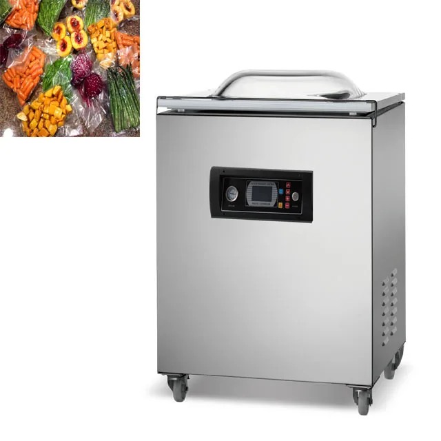 

110V vertical single chamber automatic vacuum packing machine dry fruit sealing packaging export to Canada