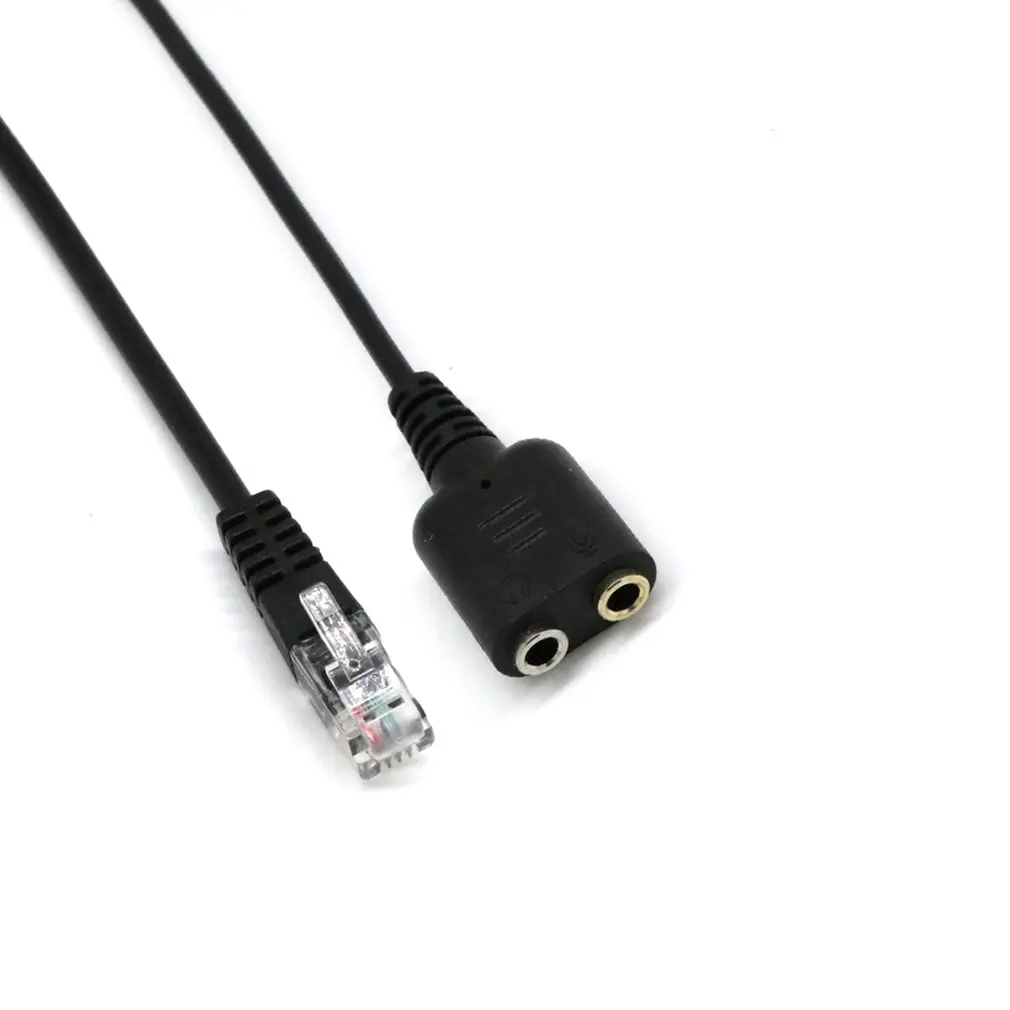 

Dual 3.5mm Female to RJ9 Jack Adapter Convertor PC Headset Telephone Using Cable for PC Headset Telephone Using Cable