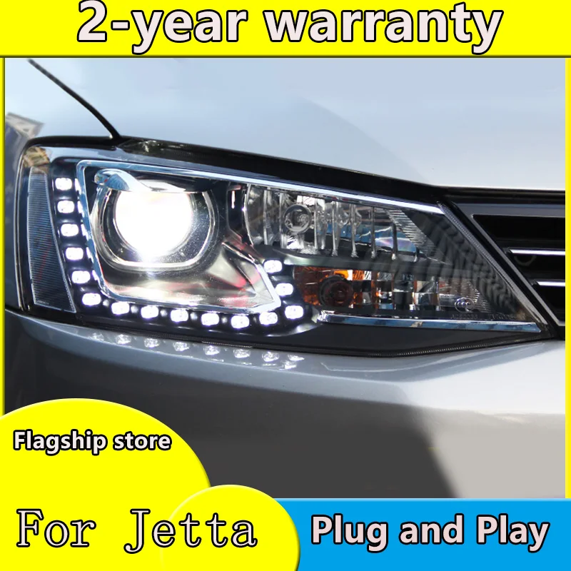 Передняя фара для автомобиля VW Jetta Mk6 2011-2018 фары Противотуманные Дневные ходовые