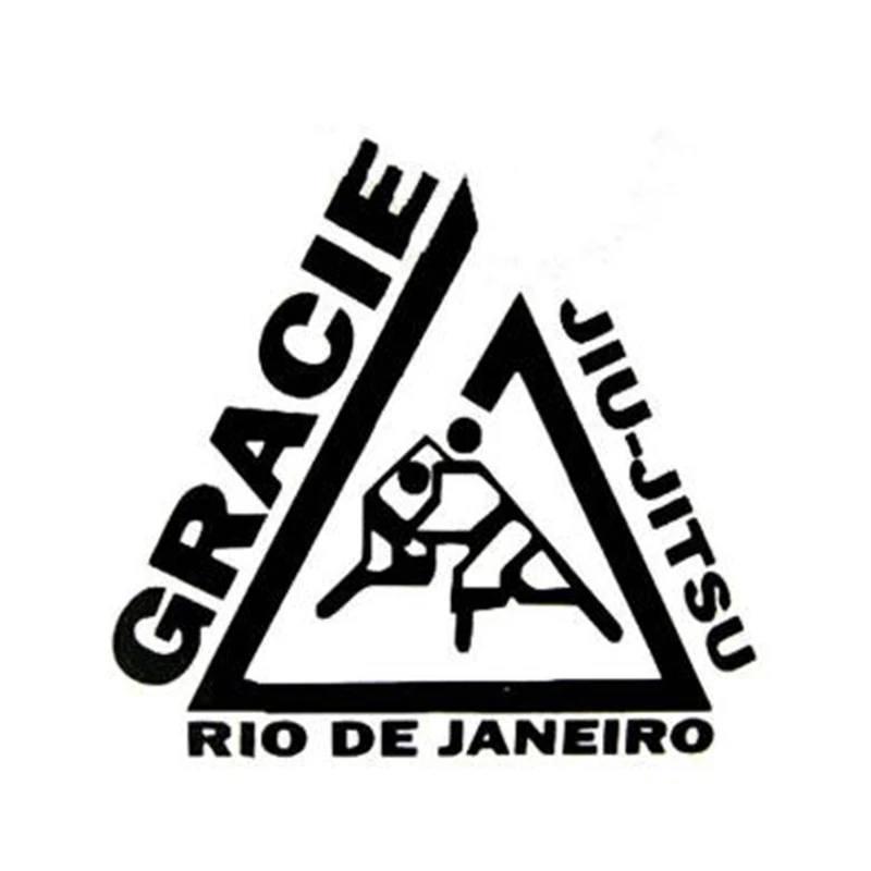 Черный/Серебряный Творческий Jiu Jitsu (джиу джицу) Грейси Рио де Жанейро виниловые
