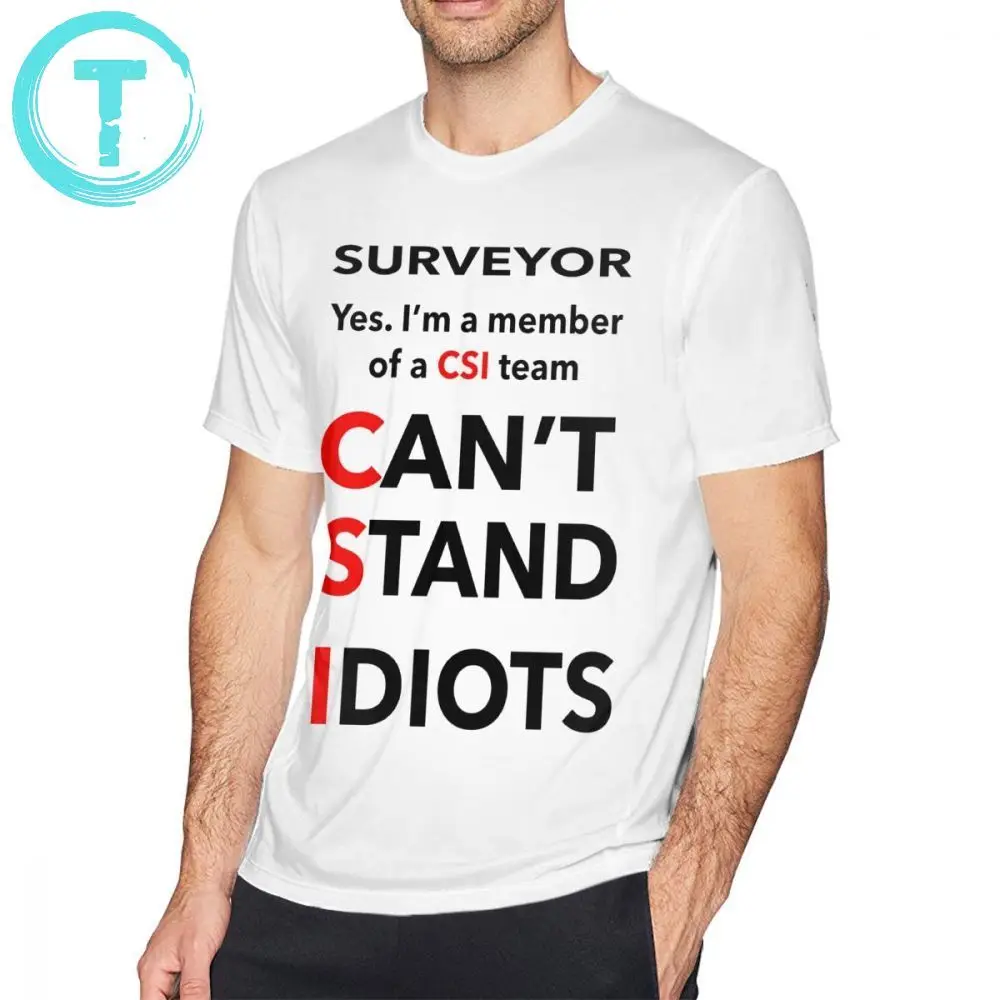 

Surveyor T Shirt SURVEYOR T-Shirt Short Sleeve Awesome Tee Shirt Plus size Print Streetwear 100 Cotton Men Tshirt