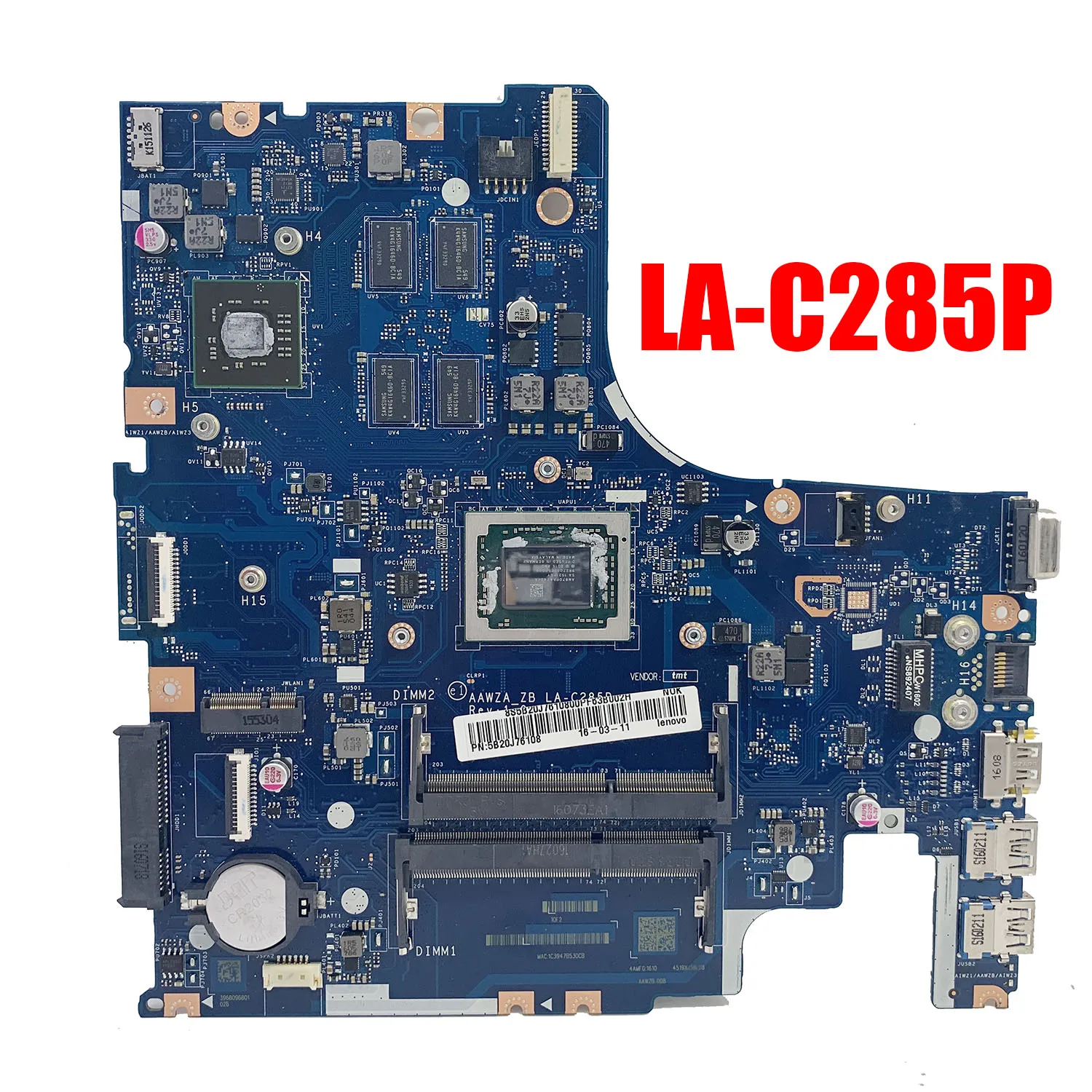 

LA-C285P 500-15ACE материнская плата для ноутбука Lenovo 500-15ACE 500-15ACZ Материнская плата ноутбука 100% полностью протестирована A10-8700P 2GB-GPU