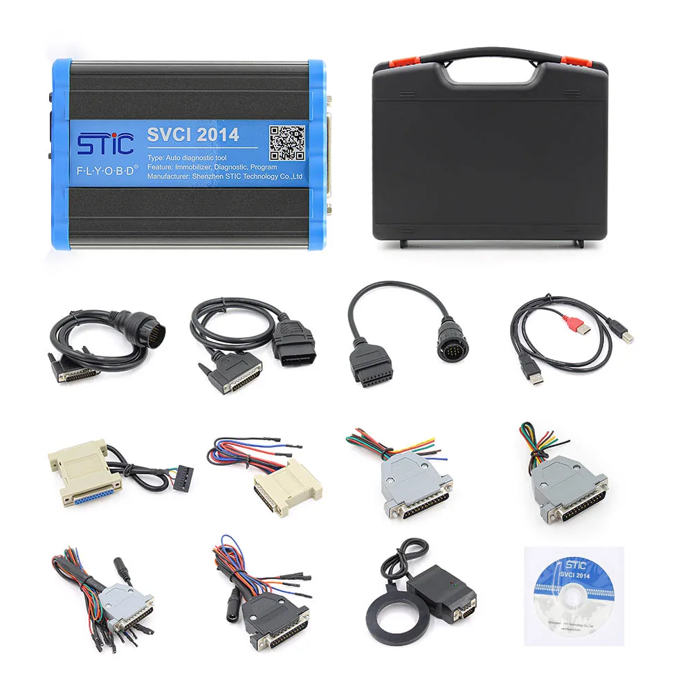 SVCI V2018 полная версия FVDI VVDI 2 AVDI ключ ECU программист OBD OBD2 автомобильный одометр коррекция диагностический автоматический инструмент - Цвет: SVCI 2014