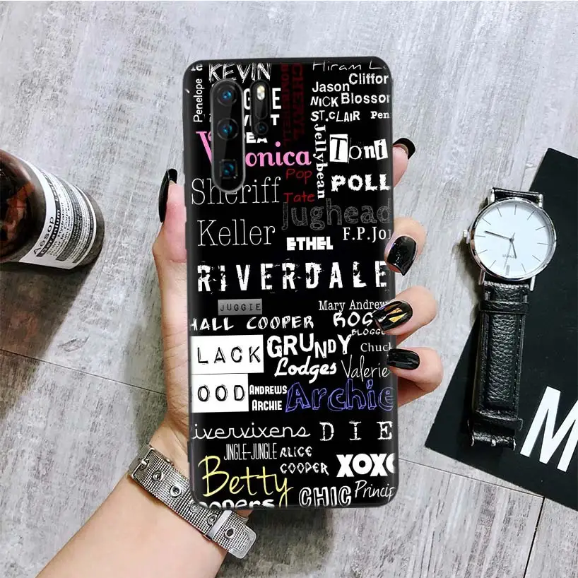ТВ ривердейл черный чехол для телефона huawei mate 30 20 10 P30 P20 P10 Pro Lite P Smart Z роскошный Coque Shell - Цвет: BA112-2