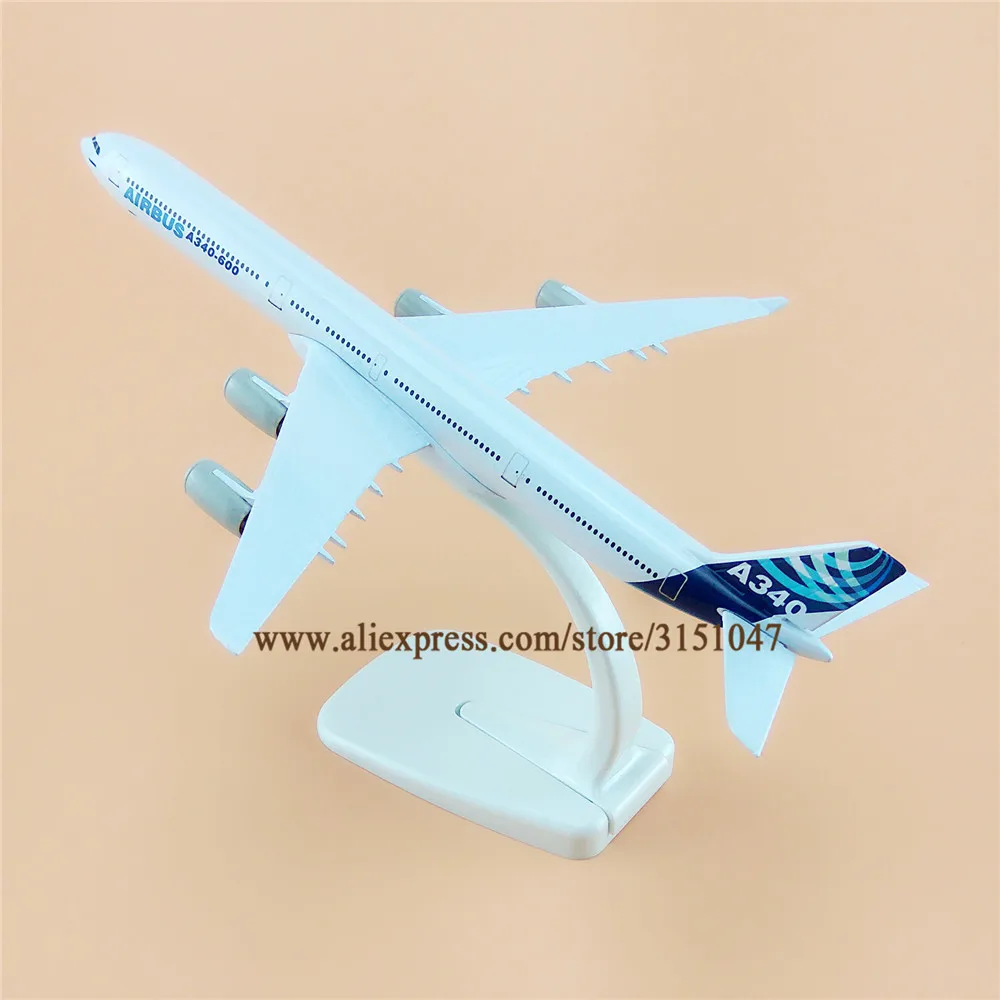 20 см воздушный прототип Airbus A340-600 A340 Airlines модель самолета из сплава металла литье