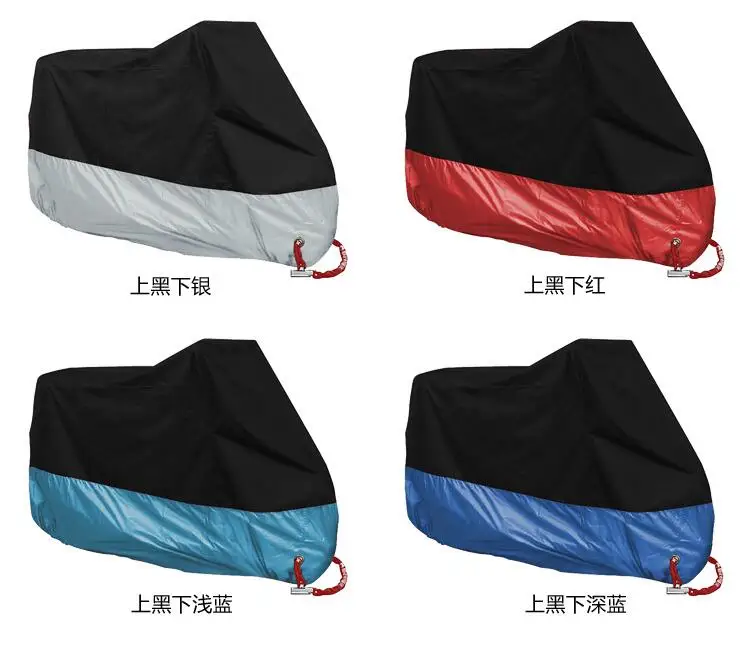 M L XL 2XL 3XL 4XL, универсальный чехол для мотоцикла, водонепроницаемый, велосипедный, солнцезащитный, непромокаемый, чехол для улицы, 14 цветов