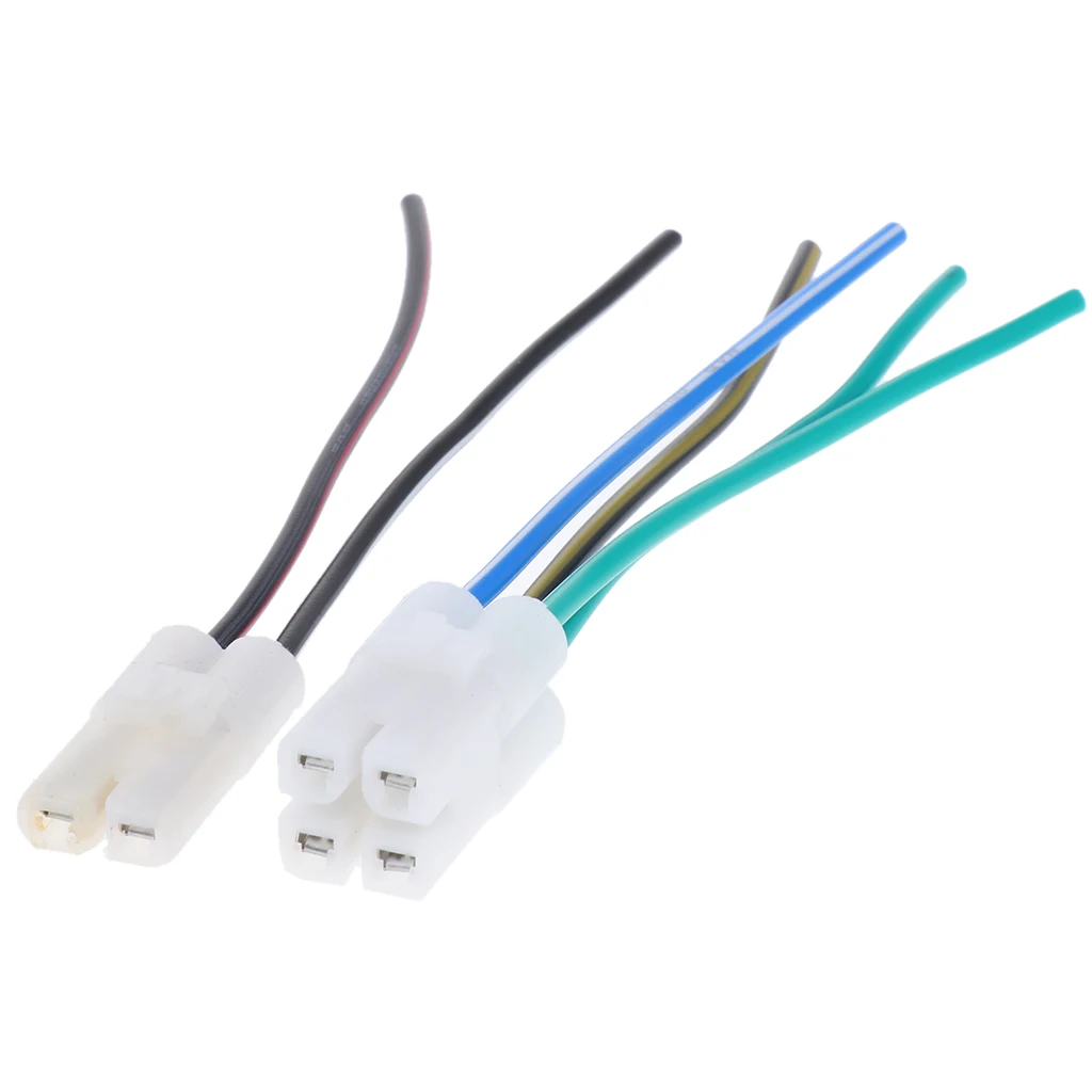 Igniter Connection Cable Assembly Motorcycle Engine Parts 2pcs Ignition Wires with Two-hole and Four-hole for CG150