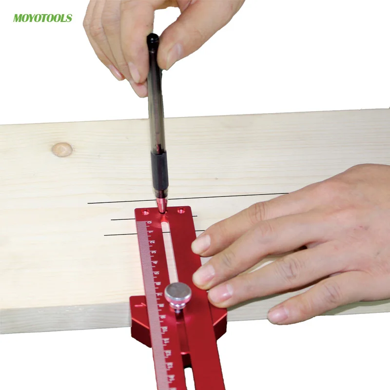 Carpentry DIY Woodworking line Ruler Positioning Block Line Scriber ...