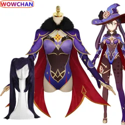 Anime Genshin Impact Mona Megistus Astral Reflection Cosplay Costume Halloween Clothes