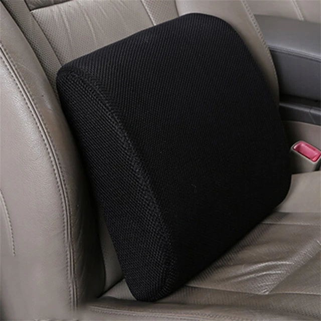 Cojín Lumbar para asiento de coche, almohada de algodón a presión, cómoda,  espuma viscoelástica, para oficina - AliExpress