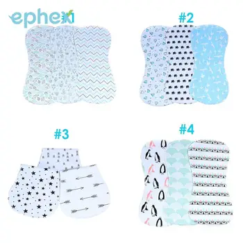 

Ephex Soft 3pcs Feeding Feeding Wipe Cloth Healthy Cotton Towels Waterproof Apron Convenient Travel Eating