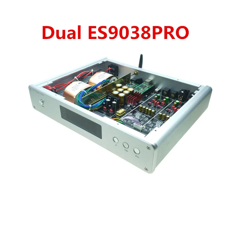 Двойной ES9038PRO DC300 DSD декодер ЦАП+ Amanero ies USB+ CSR8675 Bluetooth 5,0+ золото TCXO цифро-аналоговый для HIFI DAC аудио