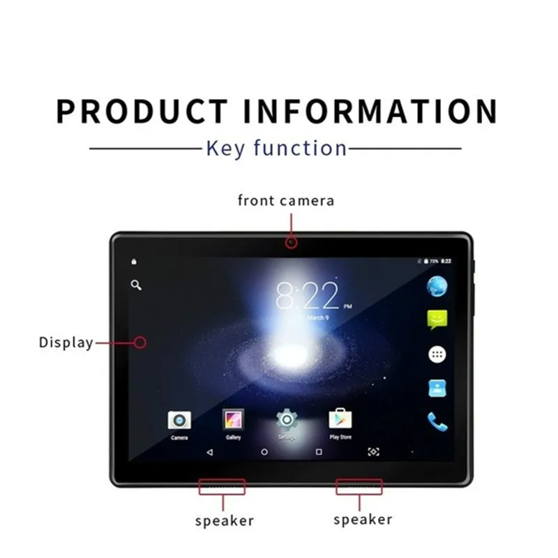 Новейший 10 1 дюймовый планшет Android 9 0 Core 6 Гб RAM 128 ГБ ROM 3G 4G LTE Wifi Bluetooth GPS Телефонный