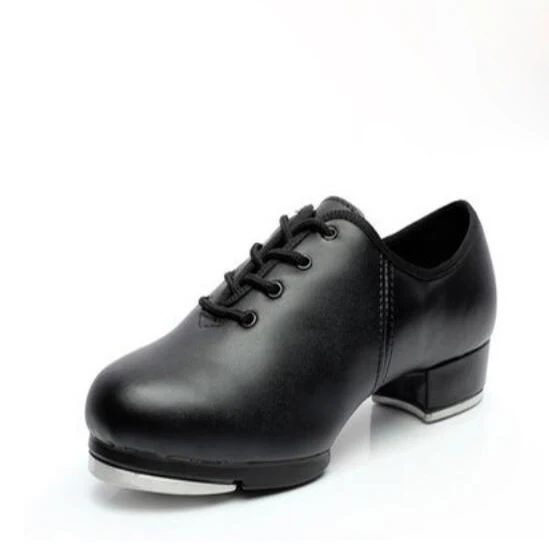 Классическая засоряющая обувь для мужчин и женщин, на шнуровке, из натуральной кожи, на среднем каблуке, джазовая засоряющая обувь, размер EU34-EU45