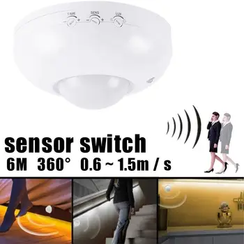 

Light Switch 360 Degree PIR Automatic Motion Sensor PIR Motion Sensor Infrared Detector Home Control Office Ceiling