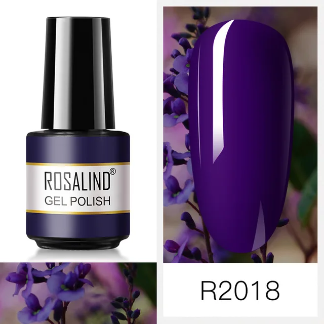 ROSALIND Nail Art 7ML Gel Polish 80 Color For Manicure Design UV Nail Polish Gel Lacquer Soak Off Semi Permanent Gel Nail Polish RAR2018