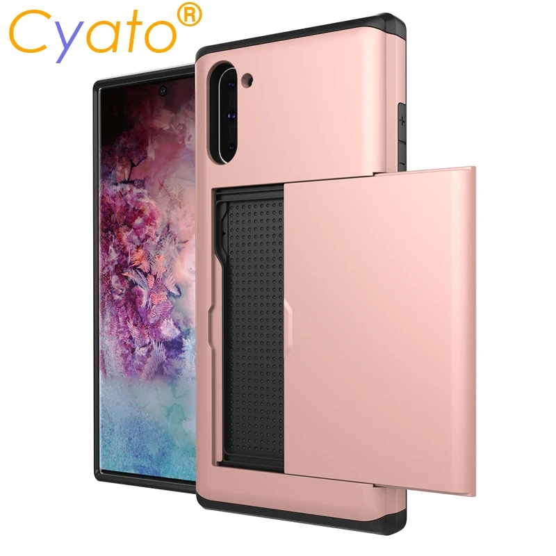 CYATO Spigen Slim Armor CS Чехлы для мобильных телефонов с держателем для карт Note 10 Plus 9 8 S10 5G S10E S9 S8 S7 S6 edge