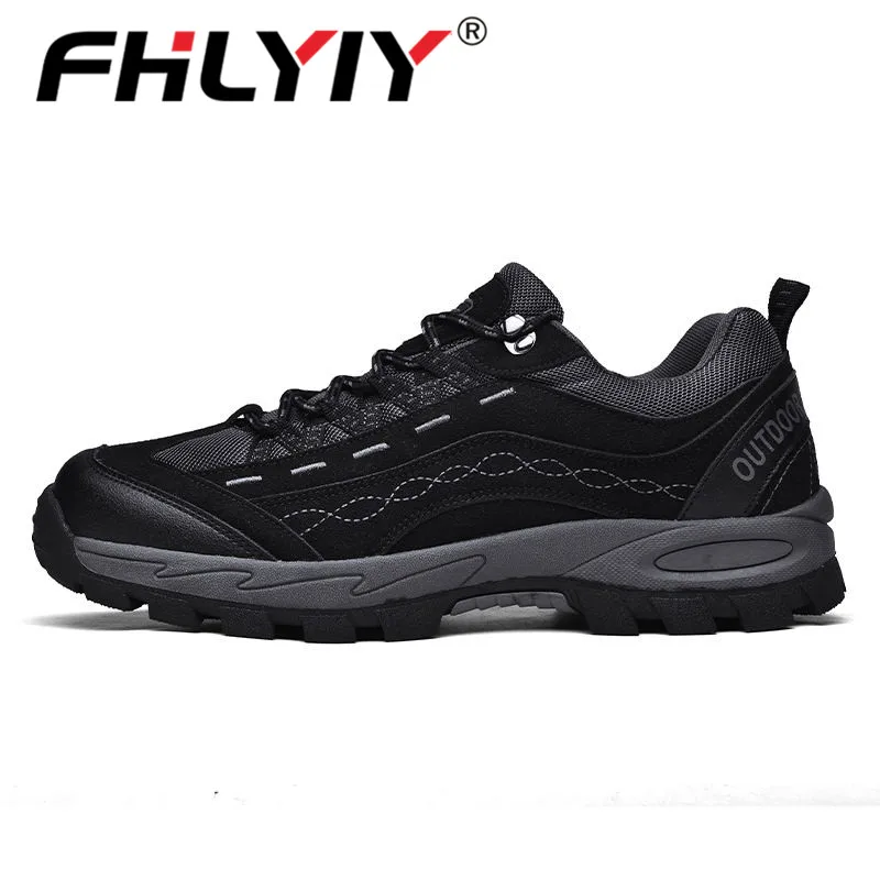 Black Fhlyiy New Spring Autumn Sneakers Men Shoes Casual Outdoor Comfortable Mesh Breathable Male Footwear Non-Slip Shoes Size46 - Цвет: Black
