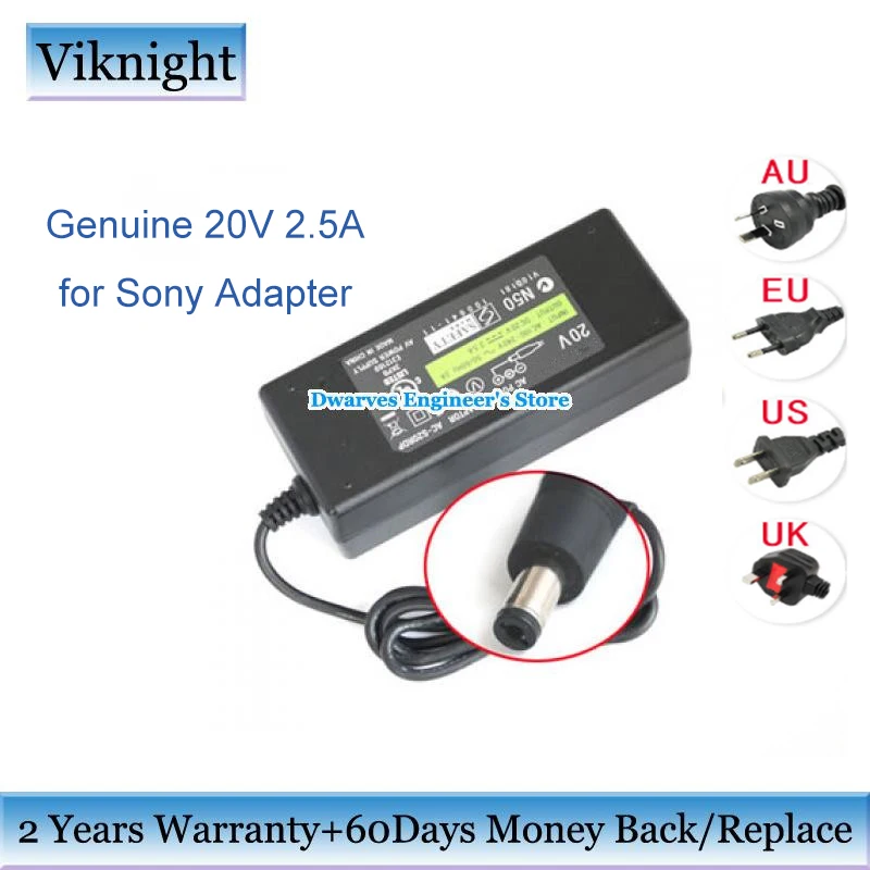 Подлинная 20 в 2.5A RDP-XF300IP ACS20RDP3A ac адаптер питания для sony AC-S20RDP док-станция RDP-X200IP XF300IPN X80IP зарядное устройство