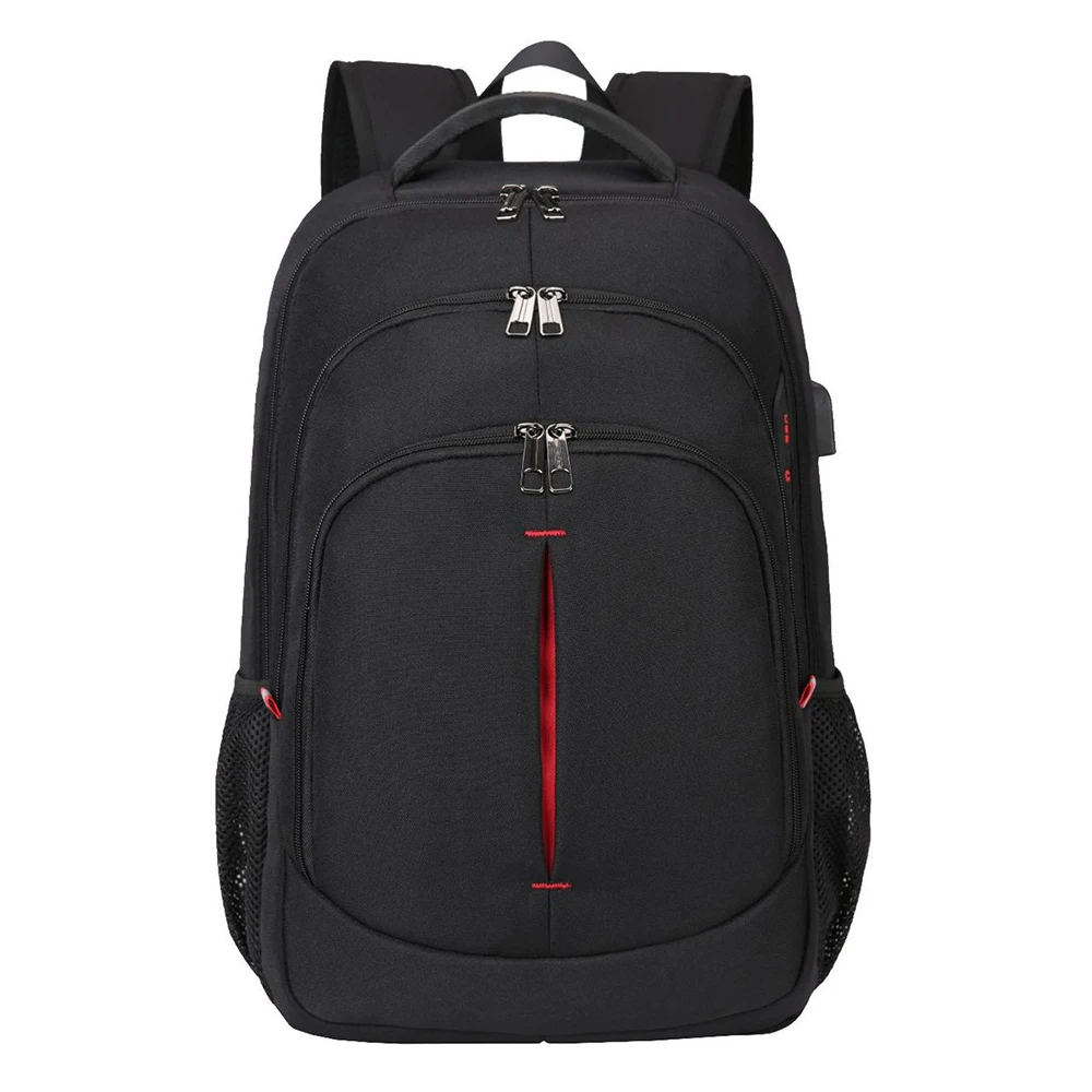 15,6 дюймовый рюкзак для ноутбука с usb зарядкой, мульти-пространство легкие Светоотражающие сумки с полосками, бизнес рюкзак для мужчин