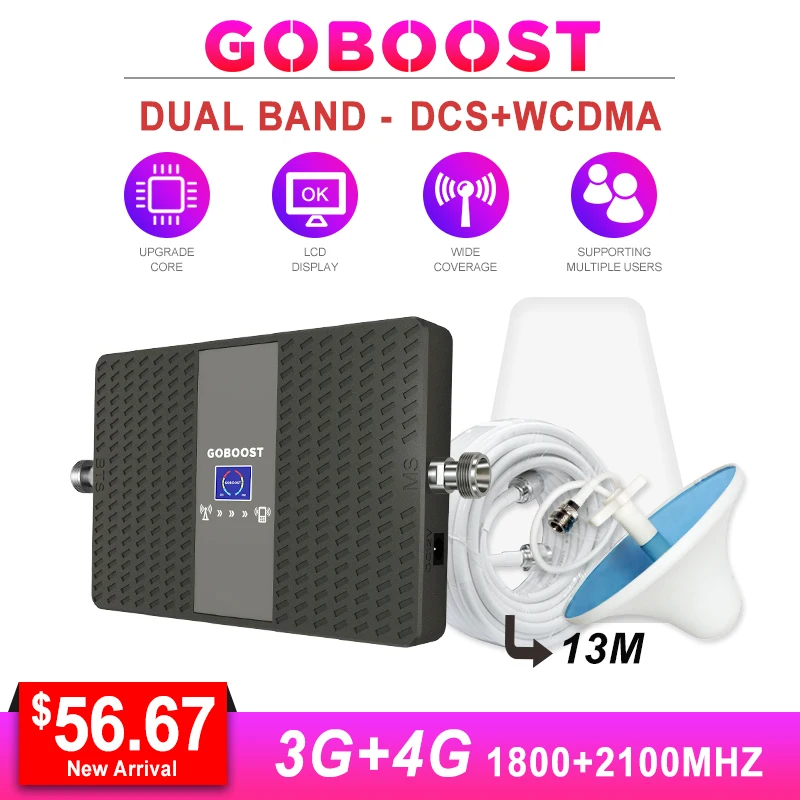 

GSM signal booster 900 1800 cellular signal booster 2G 4G LTE 70dB GSM 900mhz mobile phone signals booster repeater antenna *