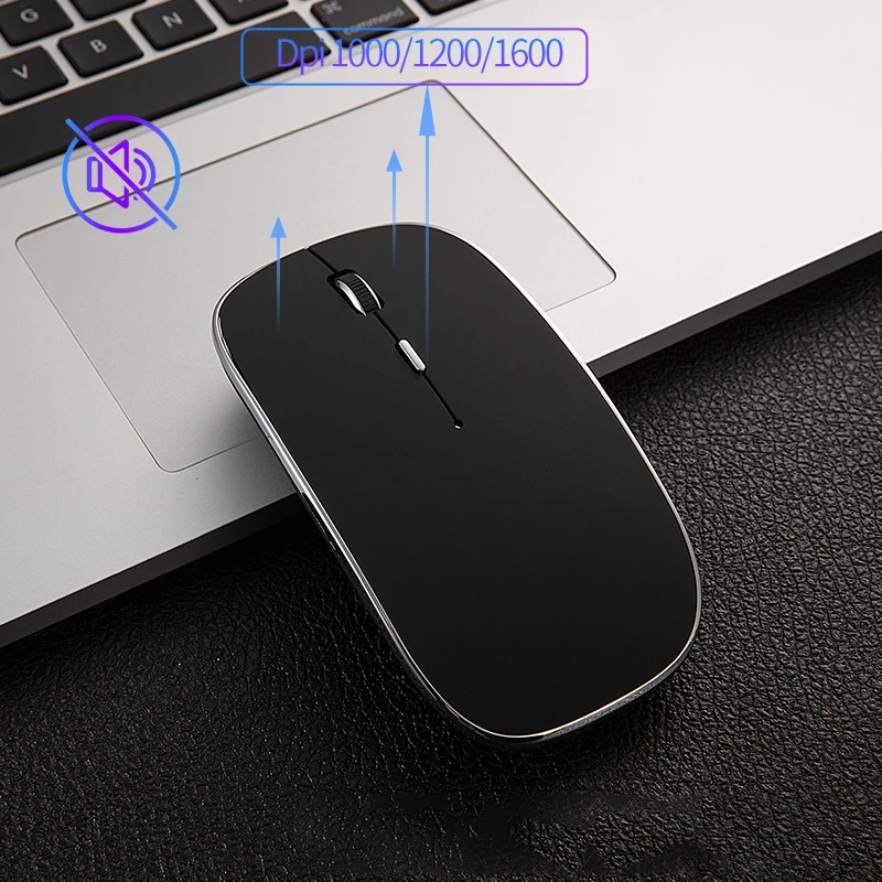 Новый Bluetooth Мышь Перезаряжаемые Беспроводной офис немой 10 м Пульт дистанционного