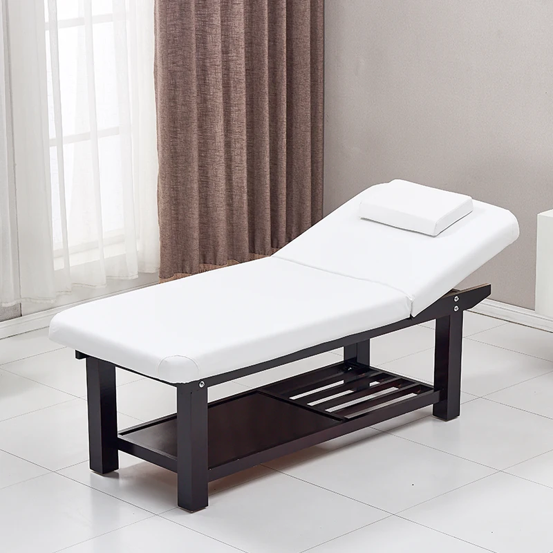 

Beauty salon special solid wood beauty bed embroidery bed massage bed folding massage bed