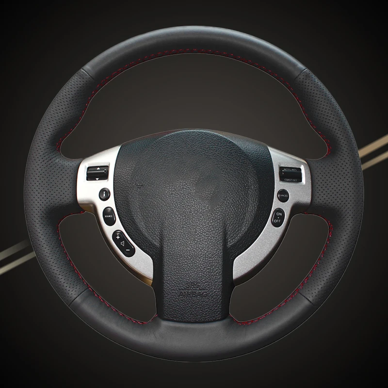 Оплетка на руль автомобиля для Nissan Qashqai 2007-2013 Rogue 2008-2013 X-Trail NV200 автомобильные чехлы