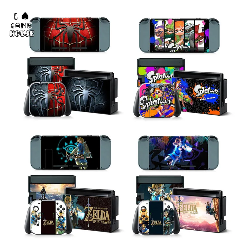 NS Protective Sticker Fashionable Design Colorful Skin for Nintendo Switch Console