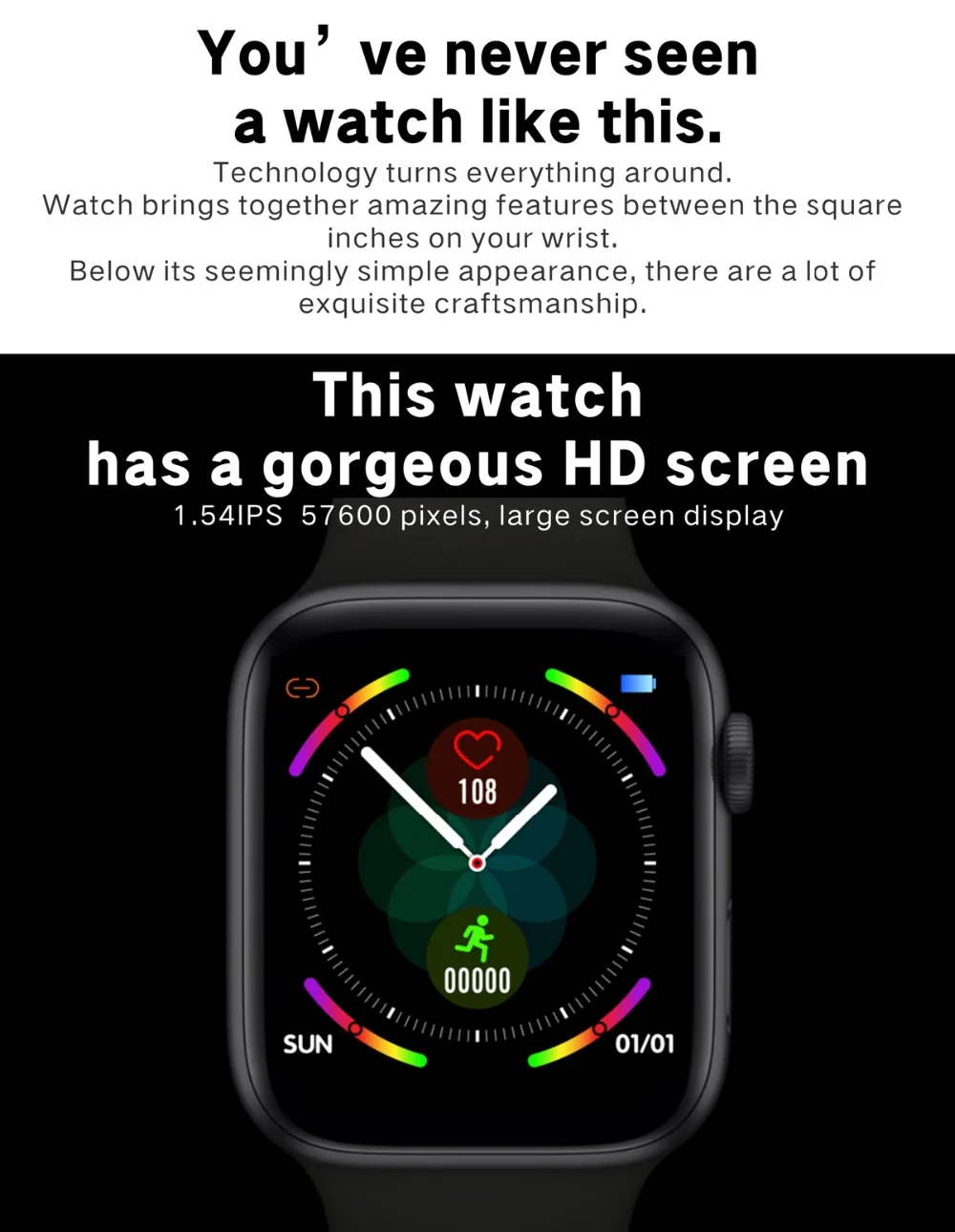 2020 IWO Pro Series 5 Smart Watch 44mm 40mm For Apple IOS  Android Heart Rate Bluetooth call Music Player Bank PK IWO 12 8 iwo11 (2)