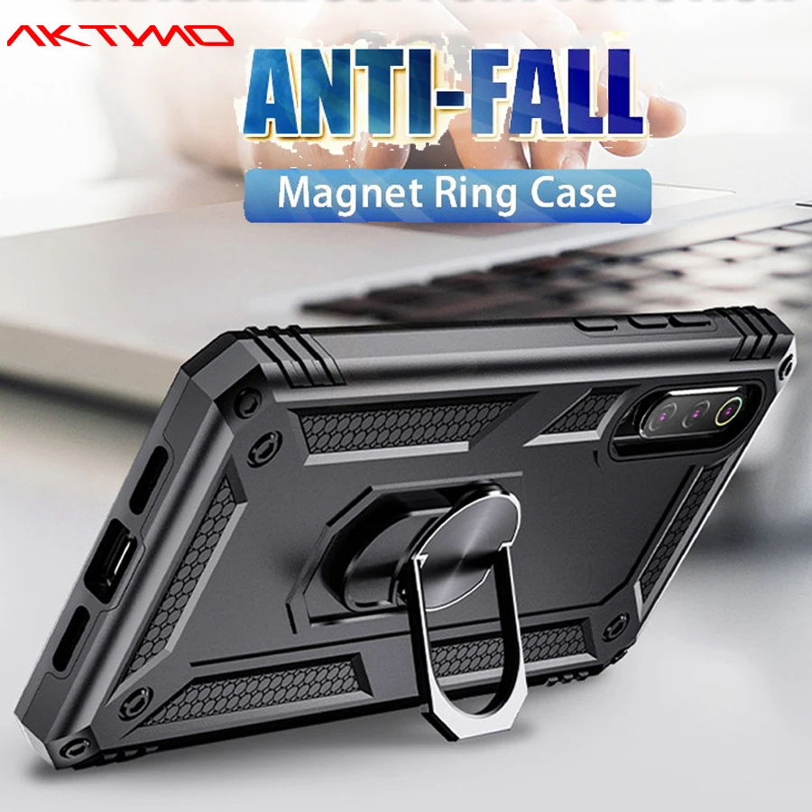 

Ring Kickstand Holder Soft Silicone Cover For Xiaomi Redmi Note 7 8 Pro 8A 7A K20 Pro Mi 9 SE A3 Lite CC9 CC9e Case Fundas Shell