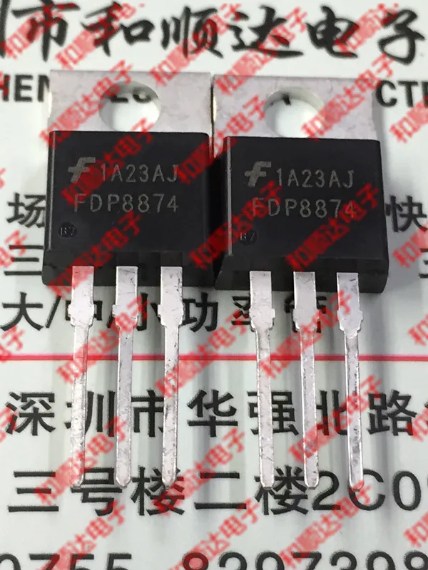 5 шт/FDP8874 TO-220 30V 114A