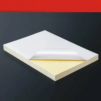 

Vividcraft 50pcs/lot High Quality Printing Waterproof A4 Adhesive Paper S Label Blank Sticker Printer Paper For Laser White L9H3