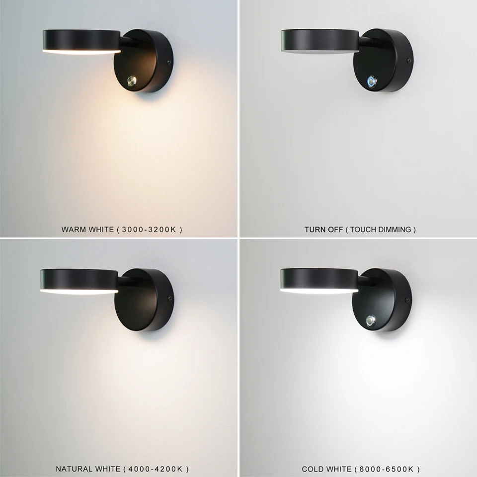 LED lampada wall light project led Indoor Wall lamps No Switch/With Switch/Dimming For Home bedside bedroom wall decor arts Scon