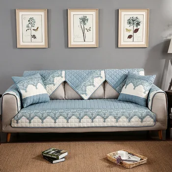 

Lace Non-slip Sofa Covers Four Seasons General Anti-skid Cotton Sofa Mat Combination Sofa Slipcover Machine Washable