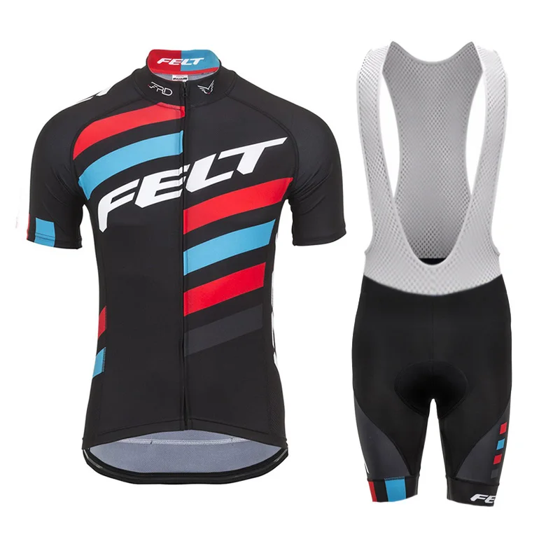 FELT Men Summer bicycle clothing Polyester Cycling Jersey Men Apparel Breathable team ciclismo Maillot bike Clothing