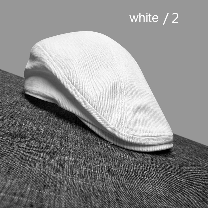 mens fleece beret Vintage Flat Caps For Men Solid Cotton Beret Hat Women Casual Coffee Duckbill Ivy Cap Spring And Summer Breathable Hats BLM239 mens winter beret hats