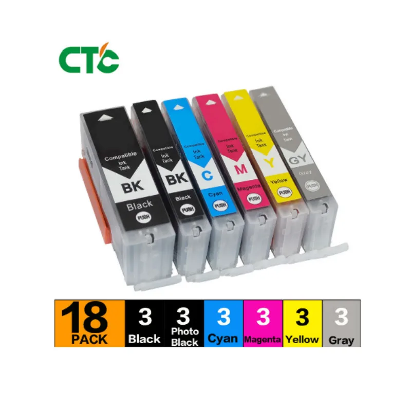 18 шт PGI 570XL CLI 571XL для Canon TS 5055 9055 5050 5051 5052 5053 картридж с чернилами принтера pgi570 cli571 GY