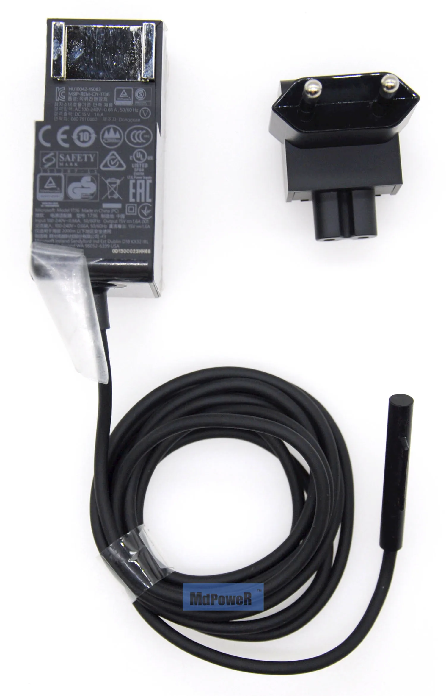 Charger for Microsoft Surface GO pro4 M3 Portable 1824 1736 Power AC Adapter supply 15V 1.6A 24W