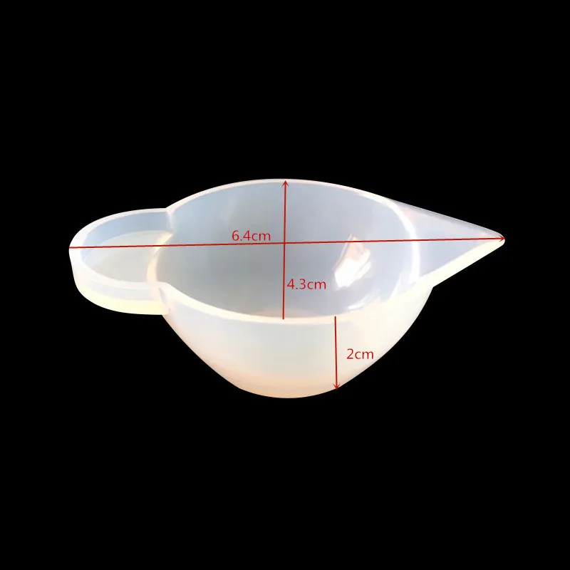 Silicone measuring cup cup DIY crystal drop glue ratio with silica gel measuring cup 100ml/250ml measuring cup can be used repea