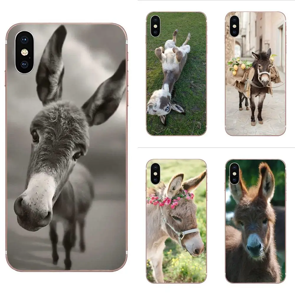 Новый стиль большой задник длинные уши eeyore милый Ослик для huawei Honor mate 7 7A 8 9 10 20 V8 V9