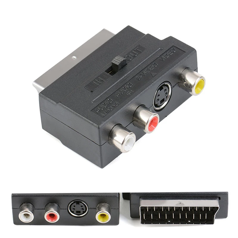 Штепсельная Вилка scart line S для мультимедийных видео и видеоконвертеров 21 pin